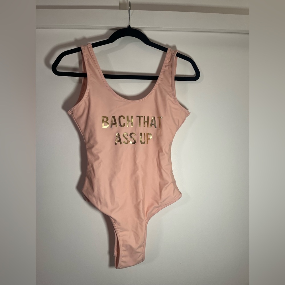 BACH THAT A** UP - Bachelorette One Piece Swimsuit